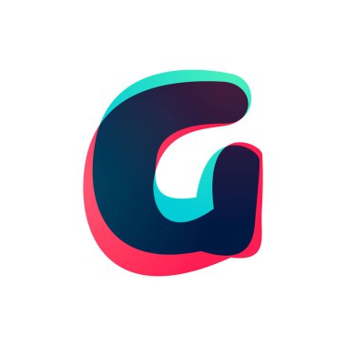 Gradyan G harfi logosu üst üste biniyor.