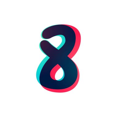 Üst üste binen sekiz numaralı logot tipi.