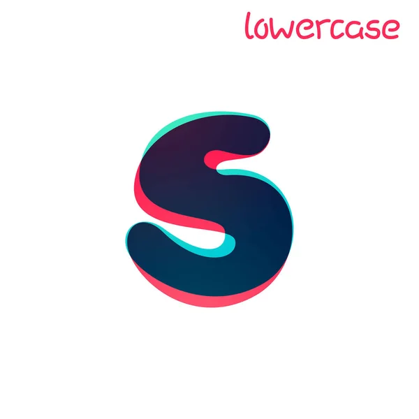 Logotipo da letra minúscula com gradiente sobreposto . —  Vetores de Stock