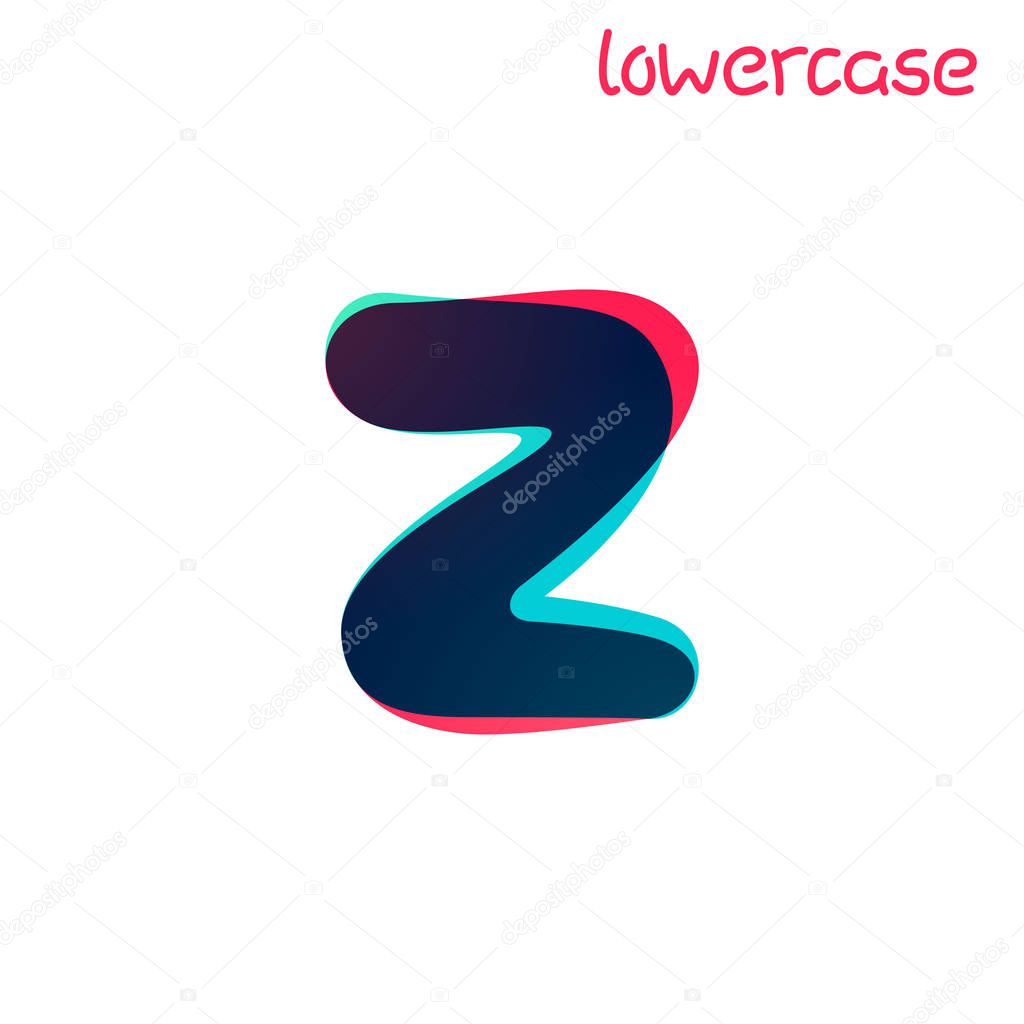 Overlapping gradient lowercase letter z logotype.