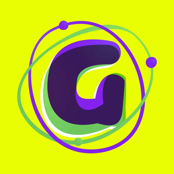 Vetenskapsbrev G logotyp. — Stock vektor