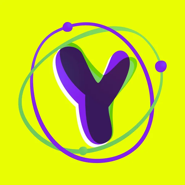Science letter Y logotype. — 图库矢量图片