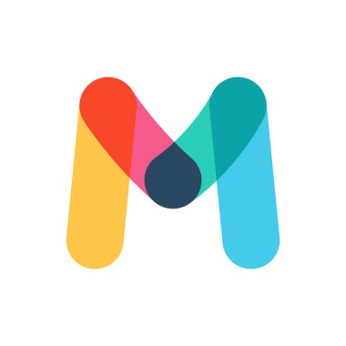 Bir satır üstüste gelen M harfi logosu.