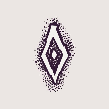 Noktalar üzerinde O harfi rün logosu.