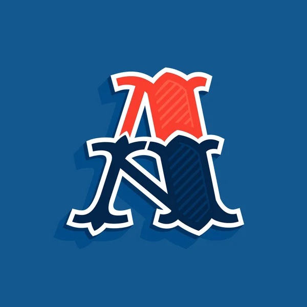 Логотип в классическом спортивном командном стиле . — стоковый вектор
