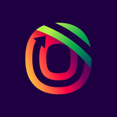 İçinde ok olan sıfır numaralı logo.