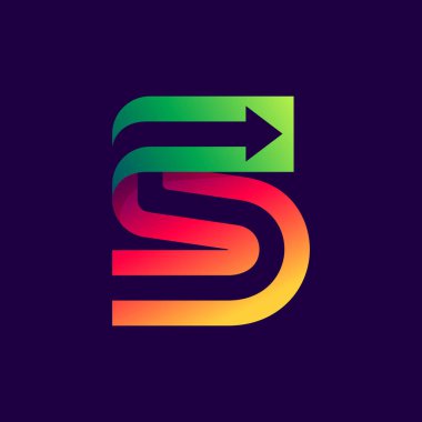 İçinde ok olan beş numaralı logo..