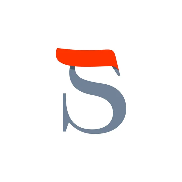 Logotipo de letra serif de velocidade rápida S . —  Vetores de Stock