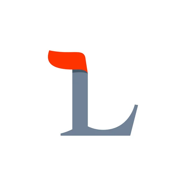 Snelle snelheid L serie letter logo. — Stockvector