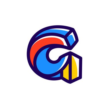 G harfi imkansız şekil logosu.