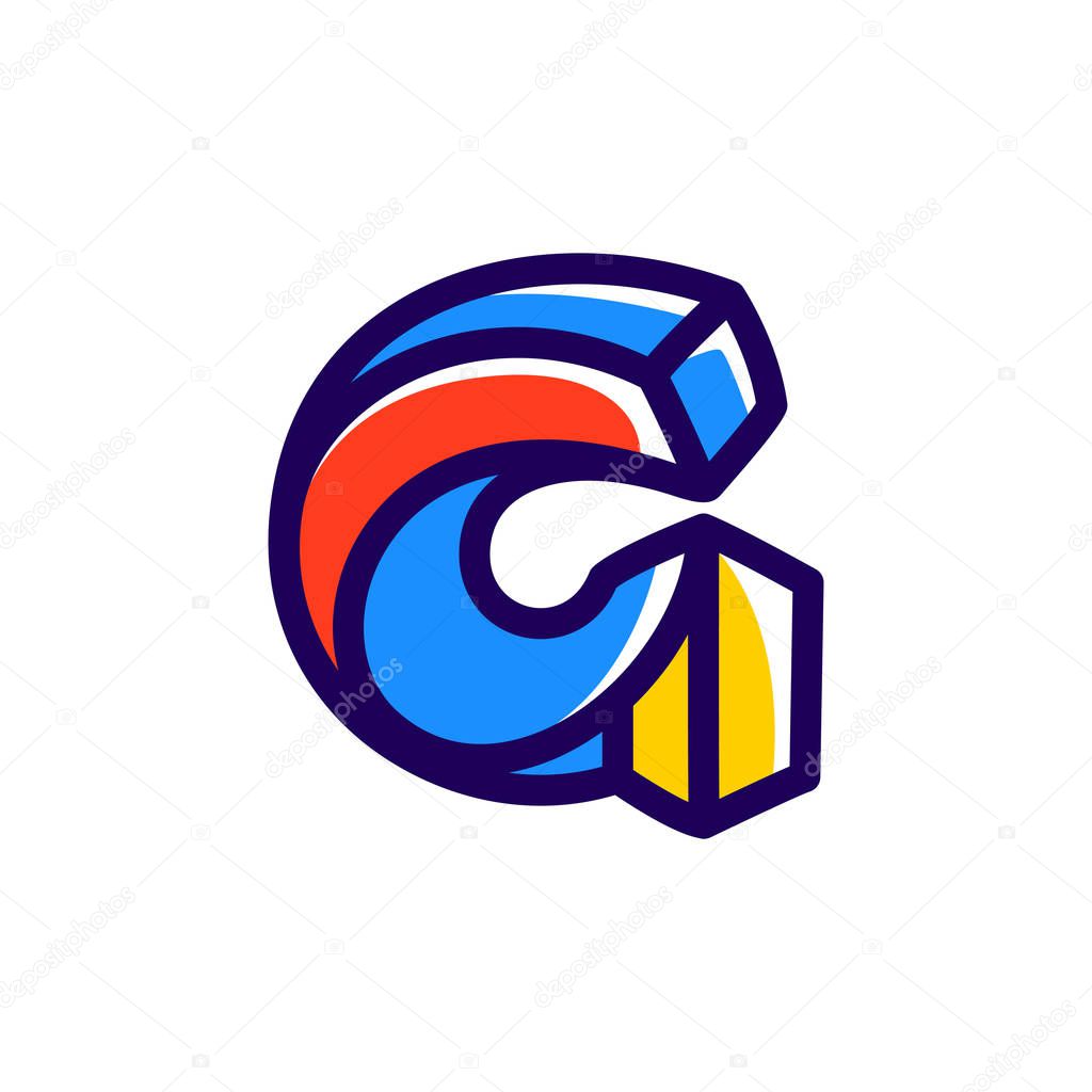 G letter impossible shape logo.