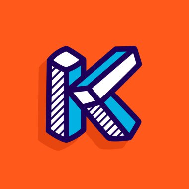 K harfi imkansız düz logo.