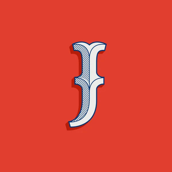Logo Litery Klasycznym Stylu Drużyny Sportowej Vintage Płyta Serif Czcionka — Wektor stockowy
