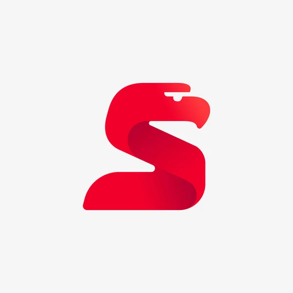 Λογότυπο Γράμμα Αετό Κεφάλι Σιλουέτα Vector Italic Γραμματοσειρά Ιδανική Για — Διανυσματικό Αρχείο