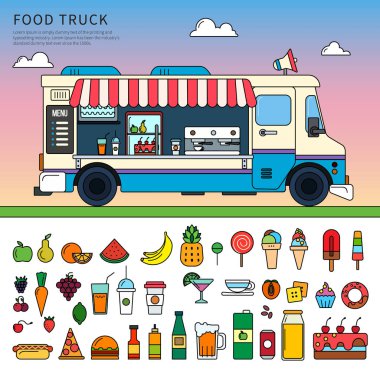 Food truck on the street