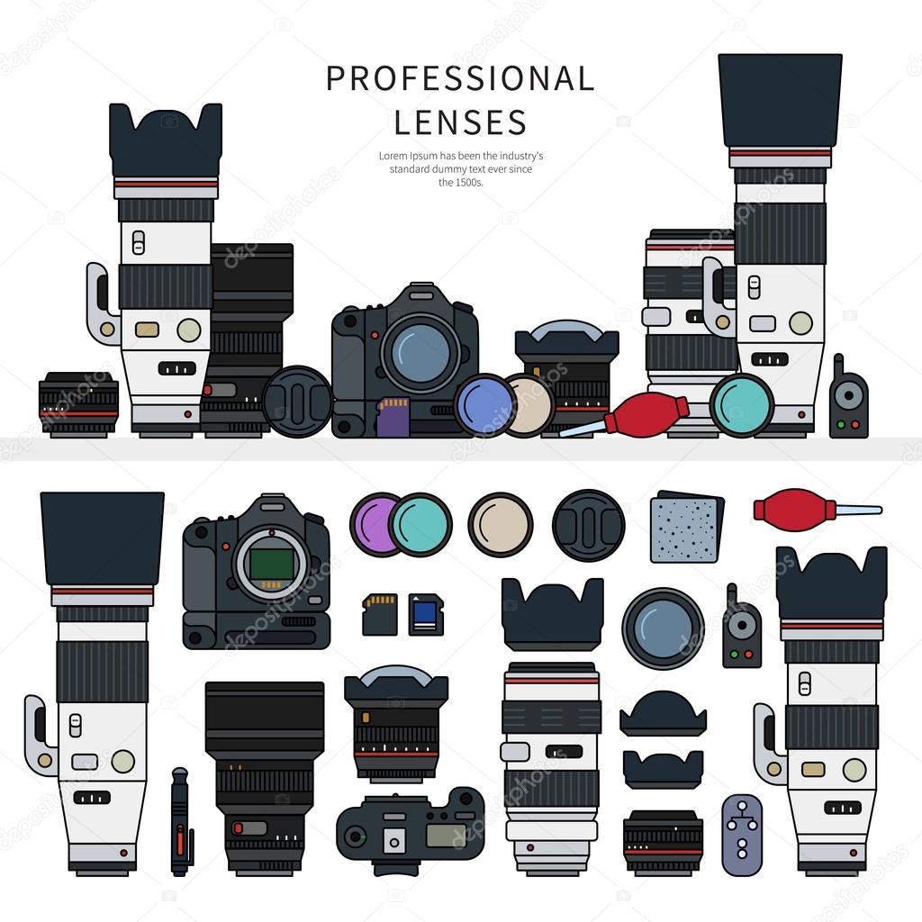 Professional photo cameras