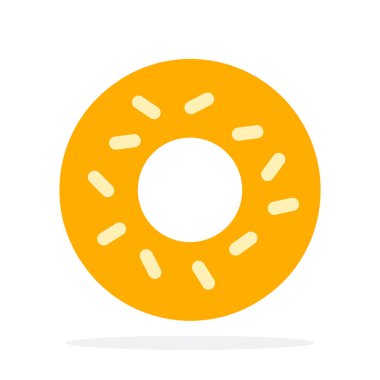 Jöleli vektör düz malzeme tasarım nesnesi olmayan çörekler