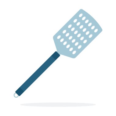 Beyaz zemin üzerinde boşluklar vektör düz malzeme tasarımı ile Spatula.