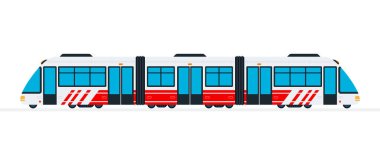 Şehirler arası tren vektörü izole edildi
