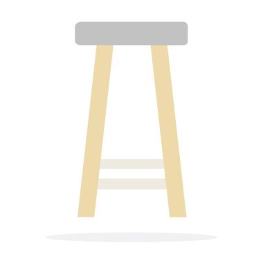 Çubuk yüksek sandalye vektörü izole