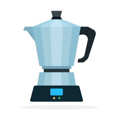 Gayzer kahve vektörü izole edildi