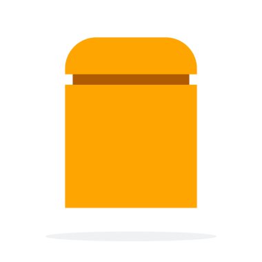 Yemek bankası makarna ve mısır gevreği vektörü düz izole