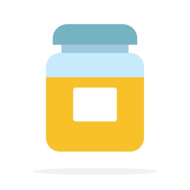 Zerdeçal vektörlü cam kavanoz izole edildi