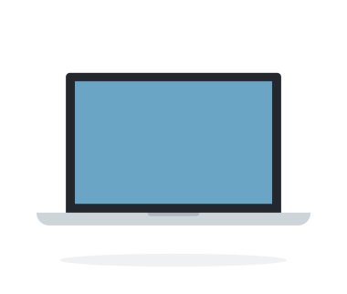 Dizüstü bilgisayar vektörünü aç