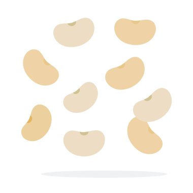 Beyaz fasulye yığını 