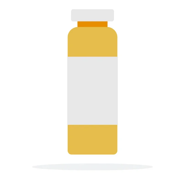 Conditioner for hair in a long bottle vector flat material design isolated object on white background. — 스톡 벡터