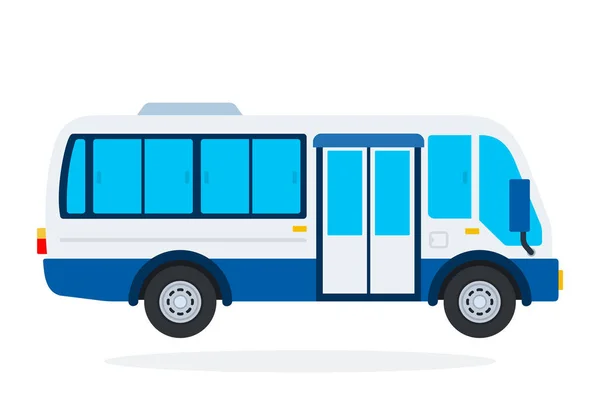 Minibus vector flat isolated — 스톡 벡터