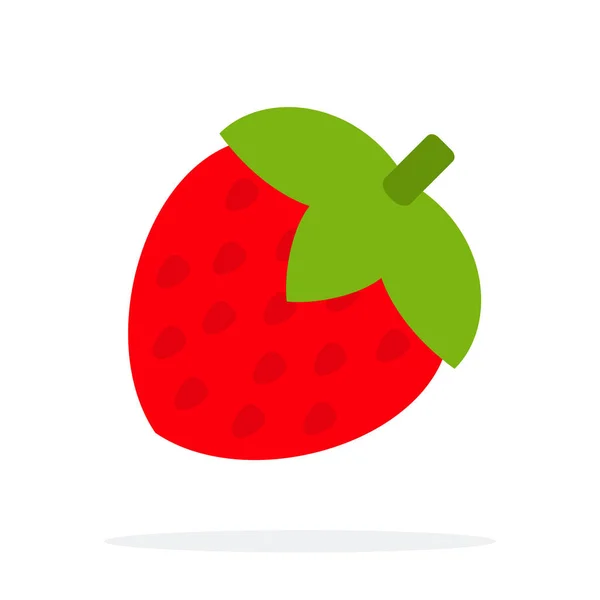 Eén aardbeien — Stockvector