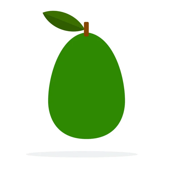Whole avocado vector flat isolated — 스톡 벡터