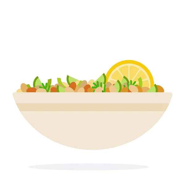 豆のサラダ — ストックベクタ