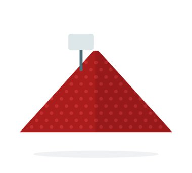 Satılık kırmızı biber yığını izole edilmiş.