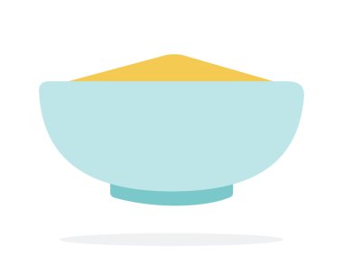 Mısır, izole edilmiş, derin bir yemek vektöründe inliyor.