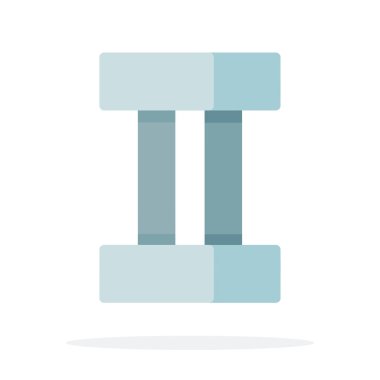 Eller için spor dambılları vektör düz izole