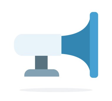 Ses kornası vektörü izole edildi