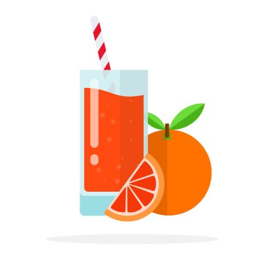 Tam greyfurt, bir dilim greyfurt ve greyfurt suyu.