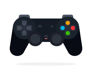 Video oyunları için joystick düz izole