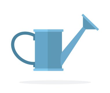 Bahçe vektörü için metal sulama kutusu izole edildi