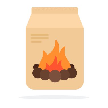 Paketleme vektöründeki kömür düzleştirildi