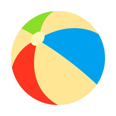 Çocukların lastik top vektör simgesi izole edildi