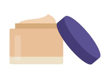 Makyaj kabı Tonal temel vektör simgesi düz izole illüstrasyon