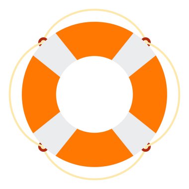 Deniz cankurtaranı vektör simgesi izole edildi