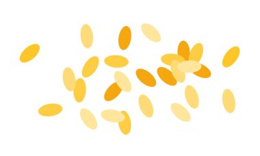 Yığınla susam tohumu vektörü izole edildi