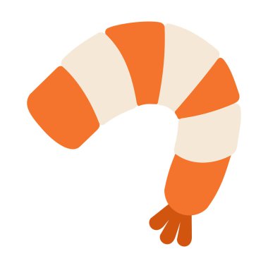 Soyulmuş kaplan karides vektörü izole edildi