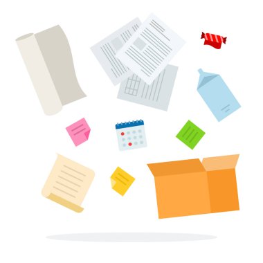 Düz vektör sıralaması için kağıt çöpü izole