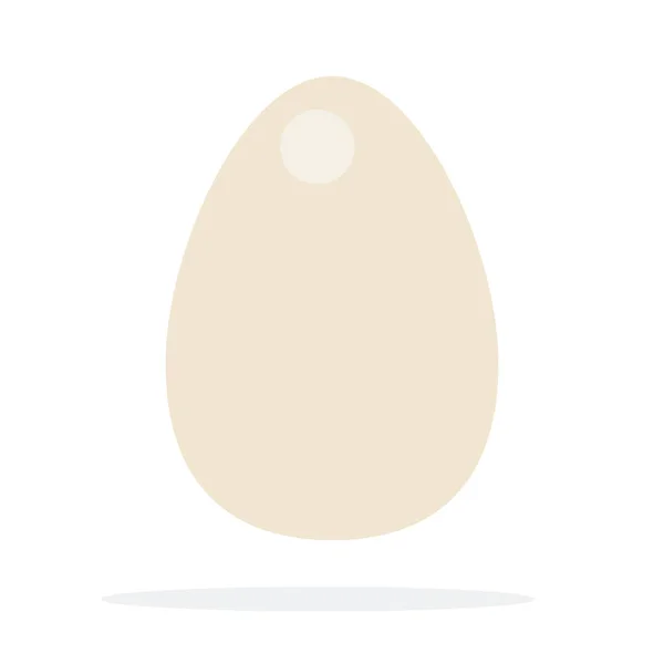 White egg upright — Stock Vector