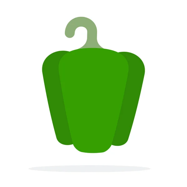 Groene paprika — Stockvector